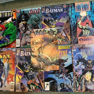 9 BATMAN comic lot - Chronicles #2, Shadow Of The Bat #2, Detective #627, Two #0